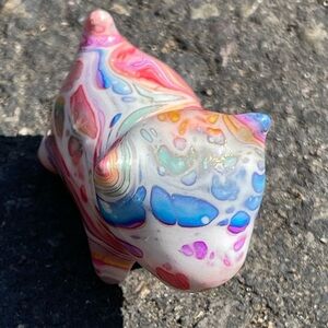 Daqi (or Chinese Lacquer) Dog Craving Hand Made From Sandalwood